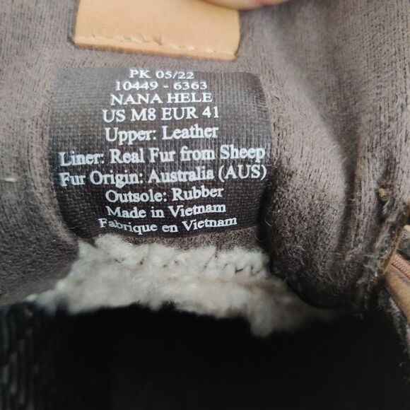 Men's Olukai NANI Hele Suede Leather Chukka Boots Sz M8 Olukai Brown Shoes Sheep - Picture 11 of 11